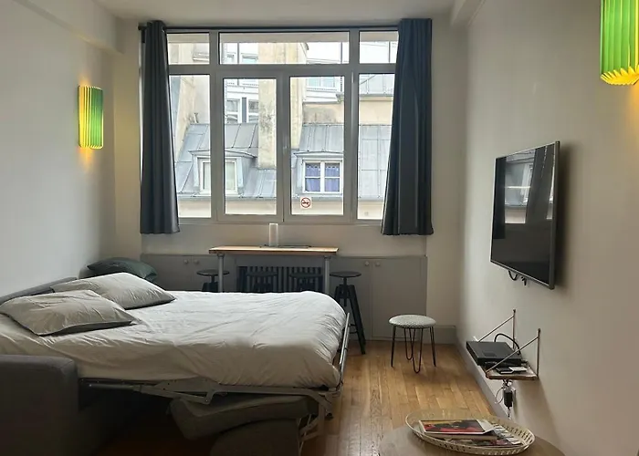 Daire Bel Avec Mezzanine Pour 4 Personnes Au Centre De Paris